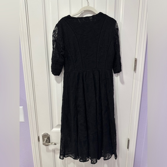 Free People | Free People Mountain Laurel Lace Crochet Dress | Size: 8 Black - Picture 13 of 15